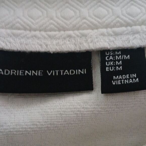 Adrienne Vittadini white mini flirty fun mini skirt Sz M EUC - Picture 5 of 5